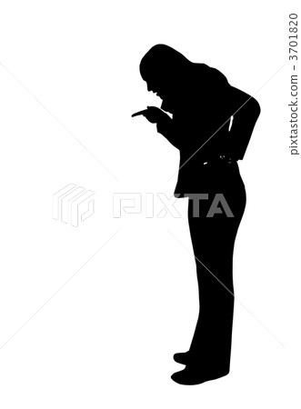 business woman pointing silhouette business woman pointing silhouette 3701820