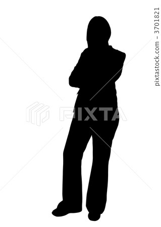 business woman standing silhouette illustration business woman standing silhouette illustration 3701821