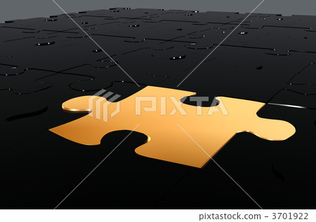 golden puzzle piece - make the difference 3701922