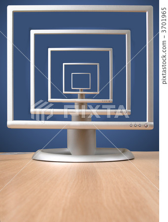 grey monitor on desk - infinity 3701965