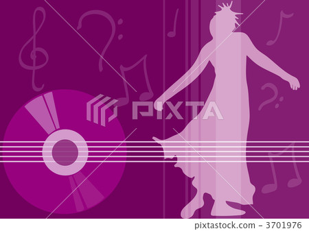 female dancing - music elements female dancing - music elements 3701976