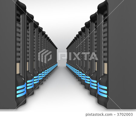 business network of servers in perspective business network of servers in perspective 3702003