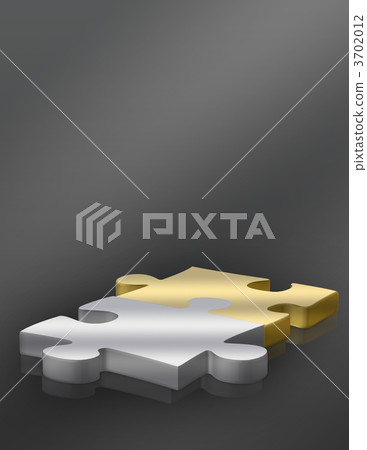 gold and silver puzzle pieces 3702012