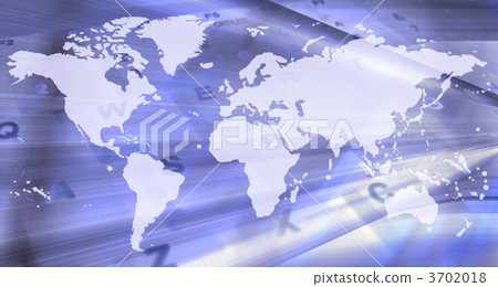 abstract world map - technology abstract world map - technology 3702018