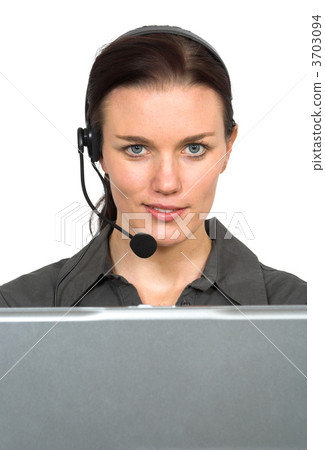 beautiful customer support girl beautiful customer support girl 3703094