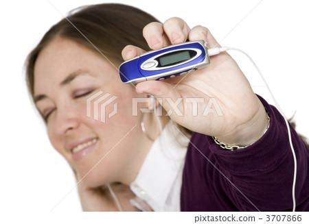 beautiful girl listening to music 2 3707866