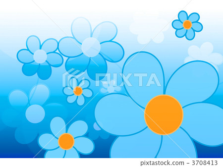 blue flower illustration blue flower illustration 3708413
