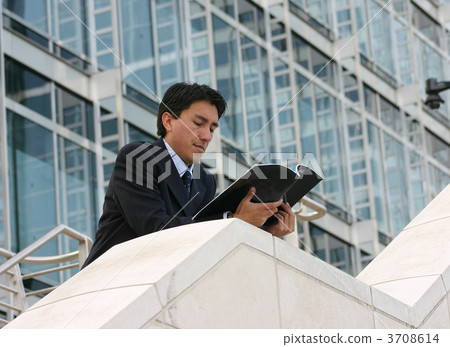 business man reading mag - andres business man reading mag - andres 3708614