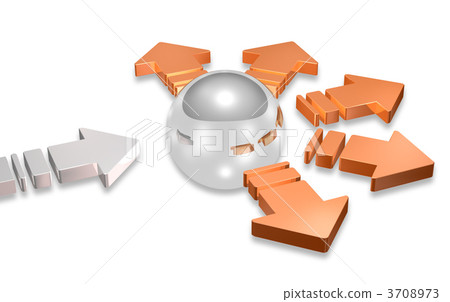 3DCG illustration showing logistics base 3708973