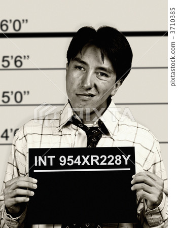 B & W mugshot of business man B & W mugshot of business man 3710385