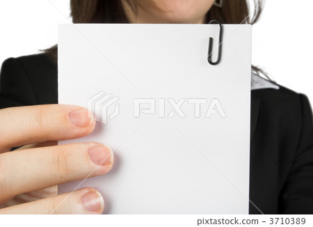 business woman holding note business woman holding note 3710389