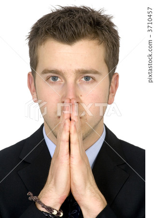business man praying 3710457