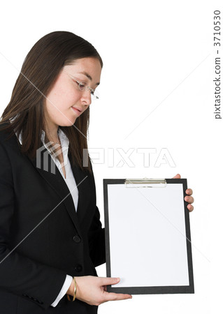 business woman showing notes business woman showing notes 3710530