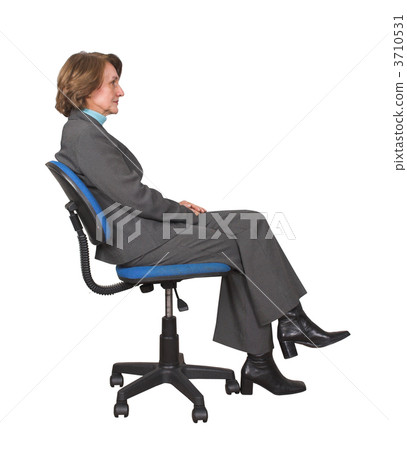 business woman on an office chair business woman on an office chair 3710531