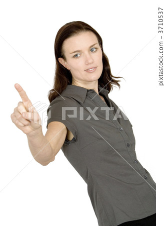 business woman pointing at screen business woman pointing at screen 3710537