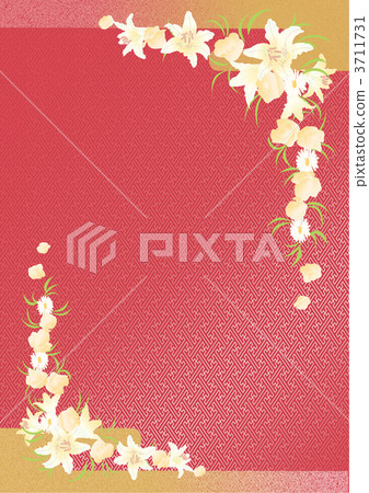 流動的婚禮的背景與花束 - 紅色 流動的婚禮的背景與花束 - 紅色 3711731