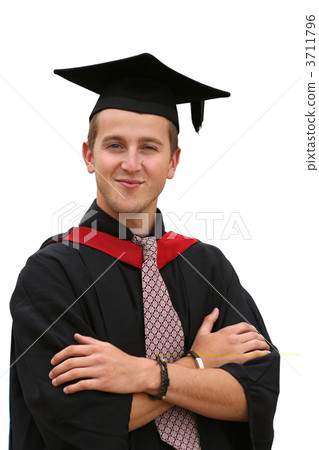 graduation student - isolated graduation student - isolated 3711796