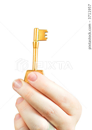 Hand holding a key of success Hand holding a key of success 3711957