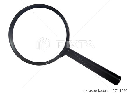 black magnifying glass from the top black magnifying glass from the top 3711991
