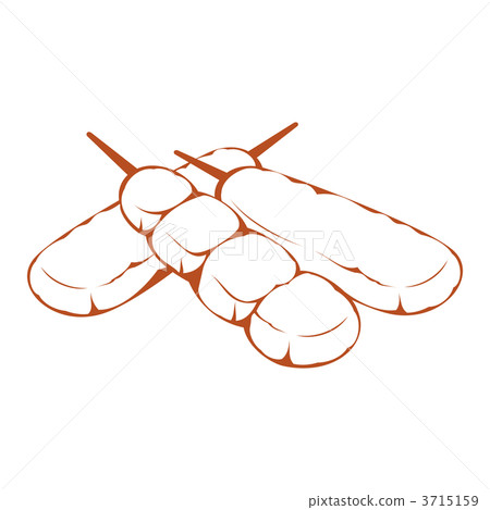 Kushikatsu (line drawing) Kushikatsu (line drawing) 3715159