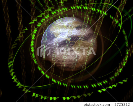 3D digital world - Stock Illustration [3725212] - PIXTA