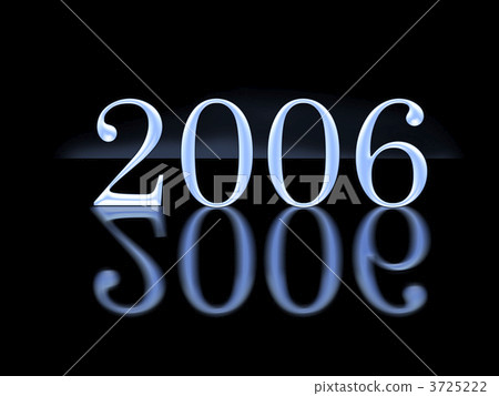 brand new year 2006 with reflection 3725222