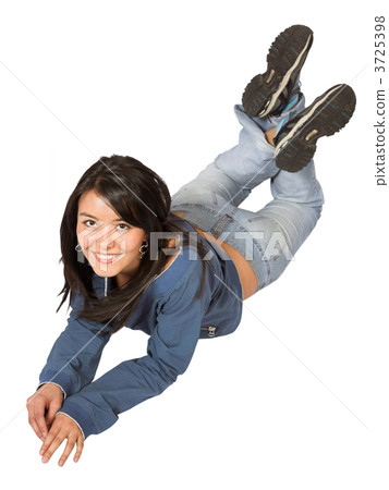 beautiful casual girl on the floor beautiful casual girl on the floor 3725398