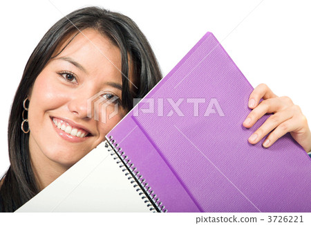 beautiful student with notebook beautiful student with notebook 3726221