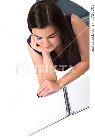 beautiful student on the floor 3726708