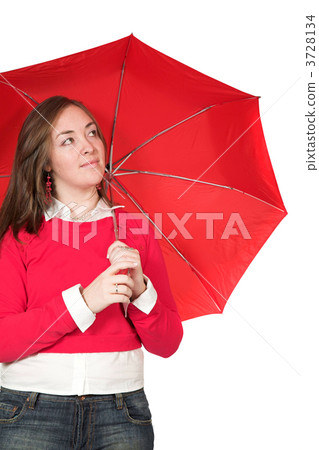 girl with red umbrella girl with red umbrella 3728134