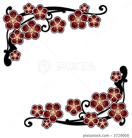 Plum frame (red series) 3729008