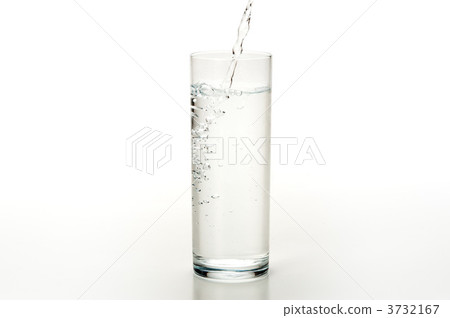 Water poured into the glass Water poured into the glass 3732167