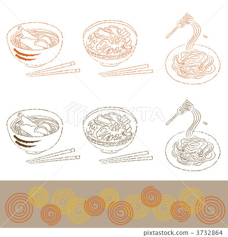 Noodle illustration Noodle illustration 3732864