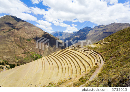 Terraces at Pisac ruins Terraces at Pisac ruins 3733013