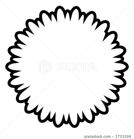 Radial speech bubble frame Radial speech bubble frame 3733299