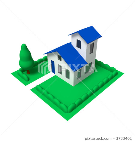 房 獨立式住宅 俯視 3733401