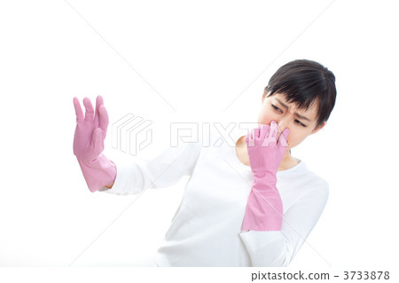 A woman holding a nose A woman holding a nose 3733878