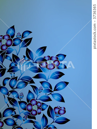 茶梅 花紋 樣式 3736365