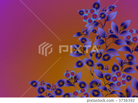 茶梅 花紋 樣式 3736392