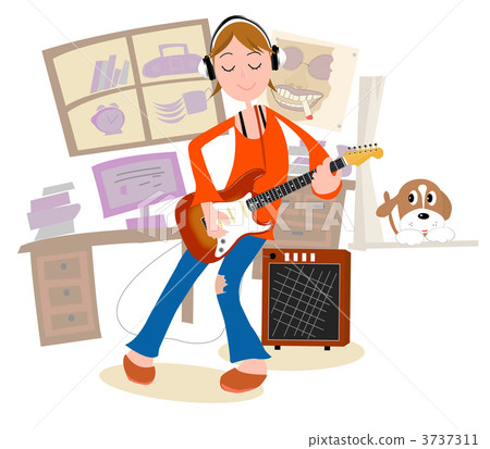 演奏 女生 女孩 3737311