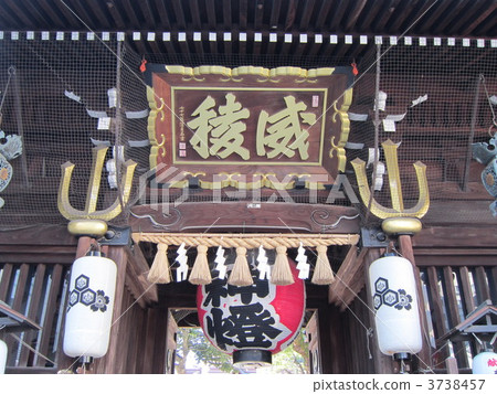 櫛田神社的大門 3738457