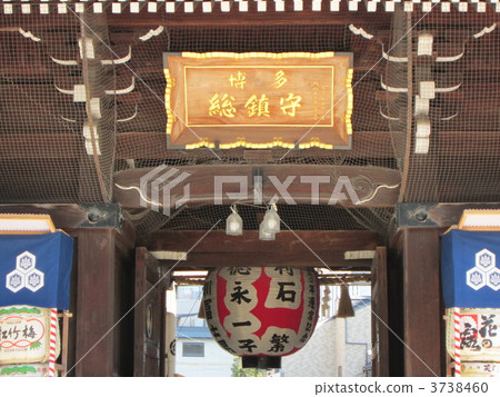 櫛田神社的大門 櫛田神社的大門 3738460