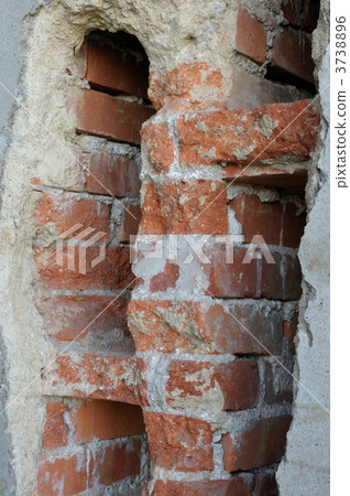 Solder red brick building 5-fold double wall up 3738896