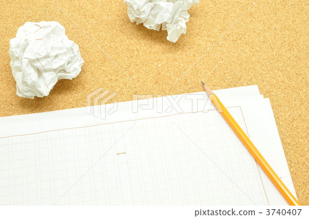 文件紙和鉛筆 3740407