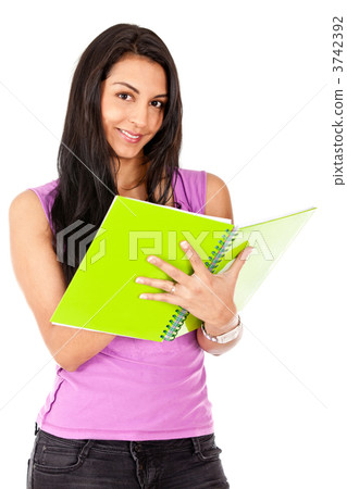 Female student isolated 3742392