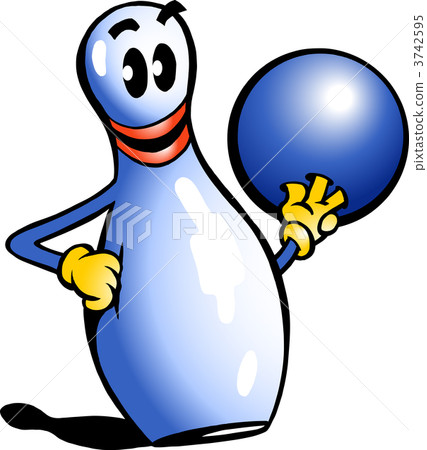 Hand-drawn Vector illustration of an Bowling Pin Hand-drawn Vector illustration of an Bowling Pin 3742595