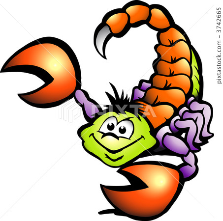 Hand-drawn Vector illustration of an Danger Scorpion 3742665