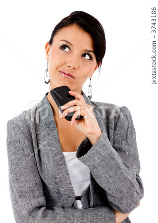 Thoughtful business woman Thoughtful business woman 3743186