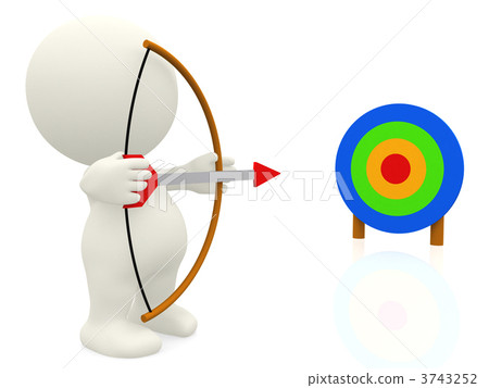 Pointing at target - Stock Illustration [3743252] - PIXTA