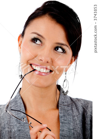 Thoughtful business woman Thoughtful business woman 3743853